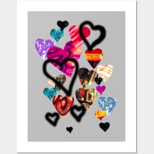 Graffiti Hearts Posters and Art